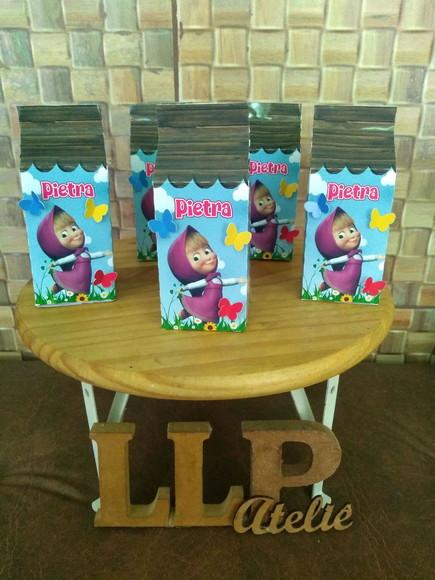Kit com 10 Caixa Milk 3d - Marsha e Urso