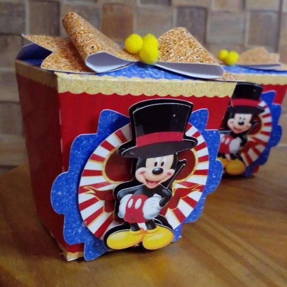 Kit com 10 Caixa Sushi - Mickey Circo
