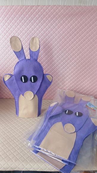 Kit com 10 Fantoche em Feltro - Bob Bilby