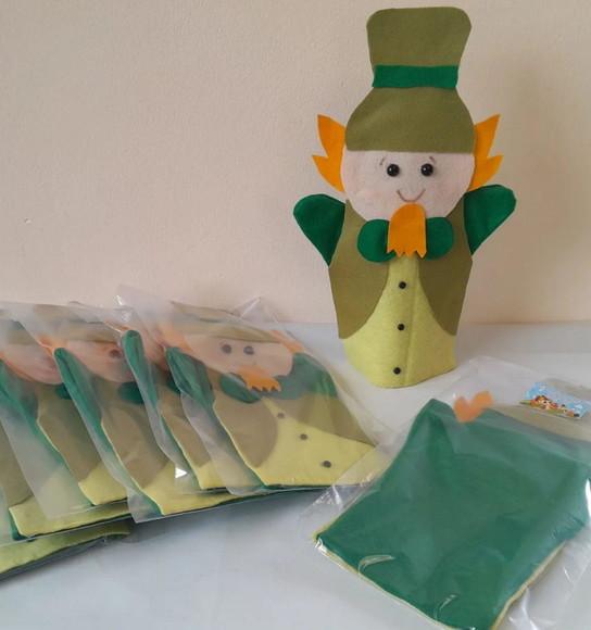 Kit com 10 Fantoche em Feltro - Visconde de Sabugosa