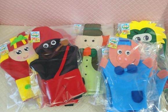 Kit com 10 Fantoches de Mão- Sítio do Picapau Amarelo