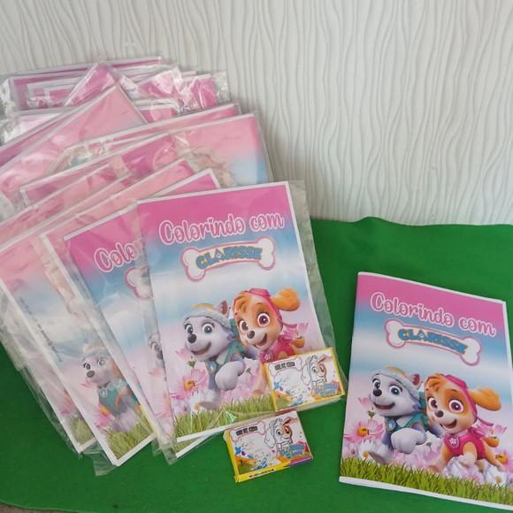 Kit com 10 Kit Colorindo - Patrulha Canina