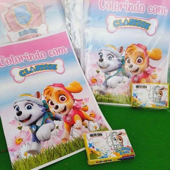 Kit com 10 Kit Colorindo - Patrulha Canina