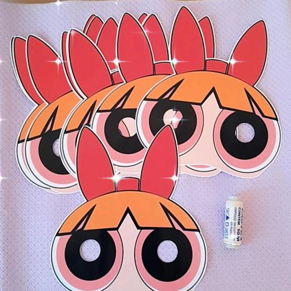 Kit com 10 Máscara em Scrap as Meninas Super Poderosas