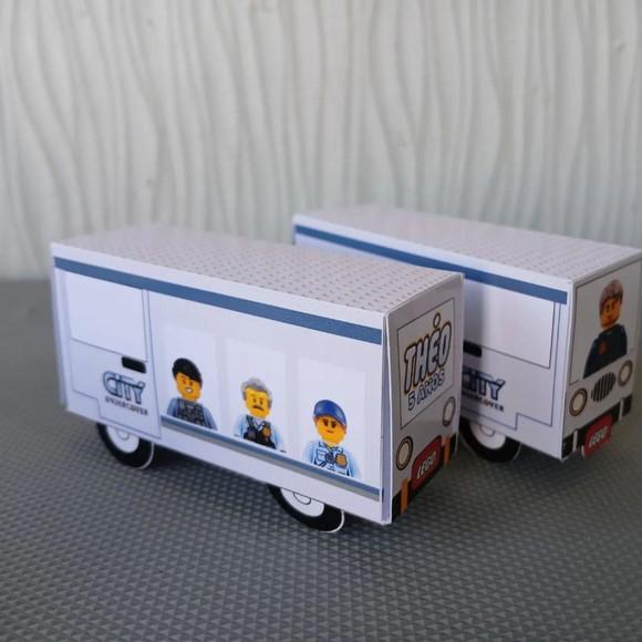 Kit com 10 Porta Batom ou Bis de Chocolate - Lego