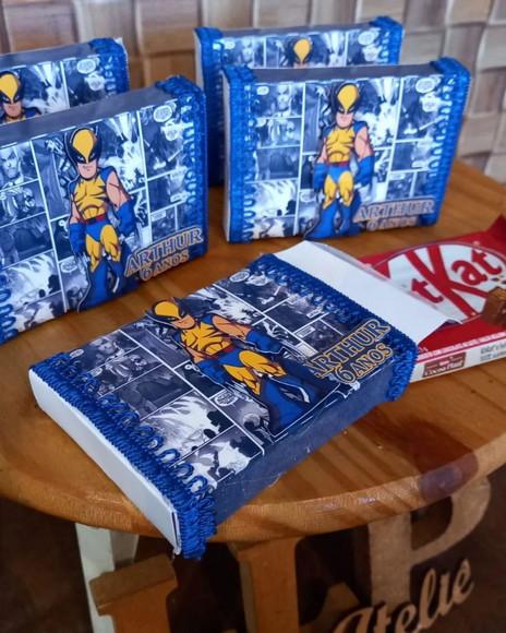 Kit com 10 Porta Kitkat 3d Luxo - Wolverine