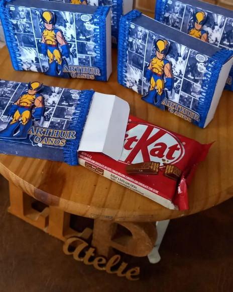 Kit com 10 Porta Kitkat 3d Luxo - Wolverine