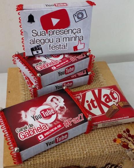 Kit com 10 Porta Kitkat 3d Luxo - Youtube