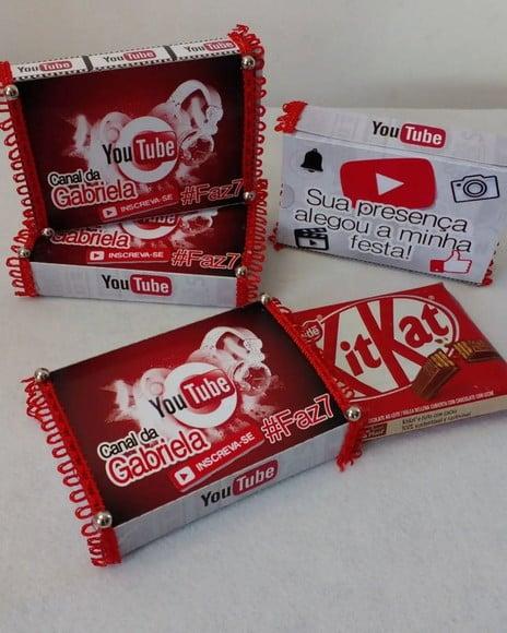 Kit com 10 Porta Kitkat 3d Luxo - Youtube