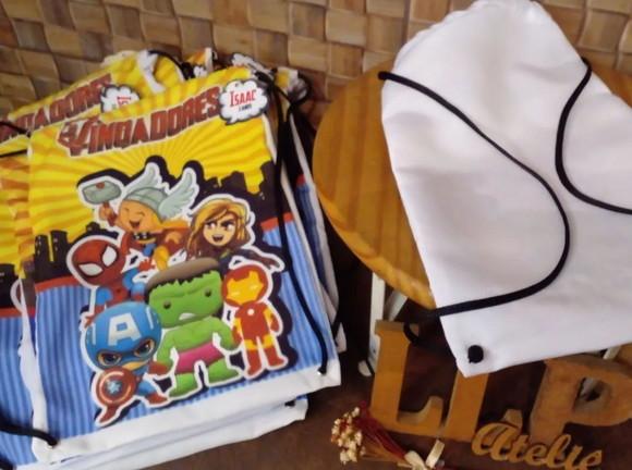 Kit com 10 Sacomochila - Vingadores