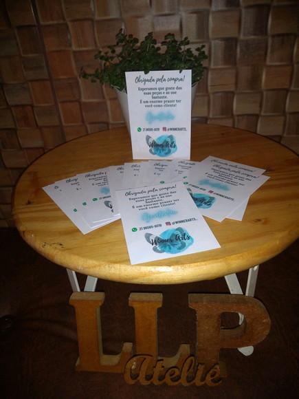 Kit com 100 Tag Agradecimento para Clientes