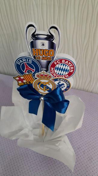 Kit com 13 Cachepôs Centro de Mesa Super Luxo- Futebol
