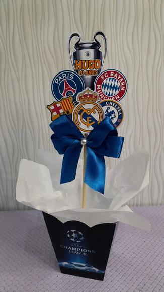 Kit com 13 Cachepôs Centro de Mesa Super Luxo- Futebol