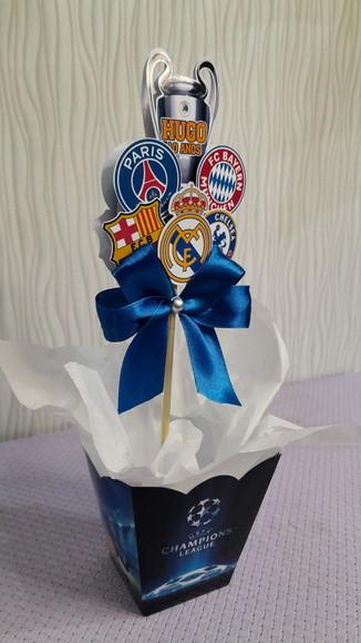 Kit com 13 Cachepôs Centro de Mesa Super Luxo- Futebol