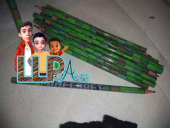 Kit com 13 Lápis Personalizado Comprando a Ponteira