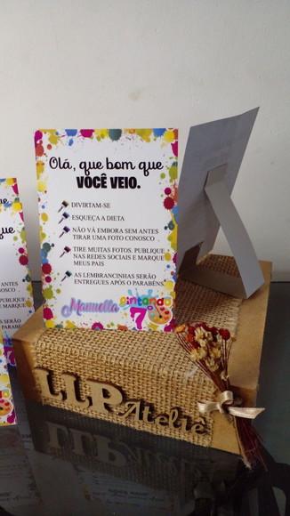 Kit com 15 Display Mesa - Placa de Agradecimento