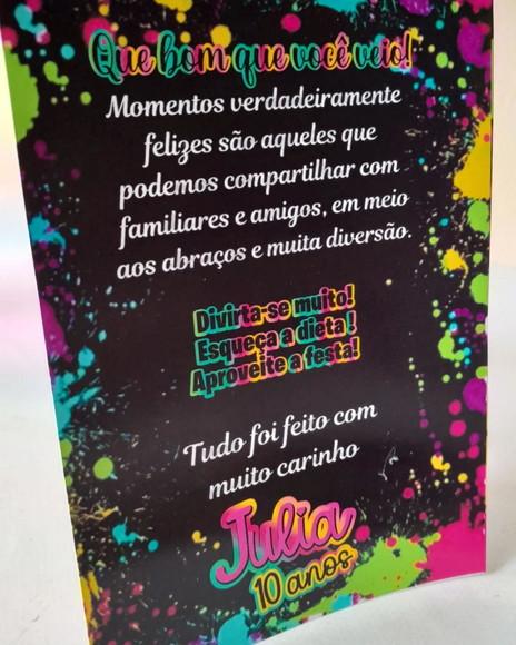 Kit com 15 Display Mesa - Placa de Agradecimento Neon