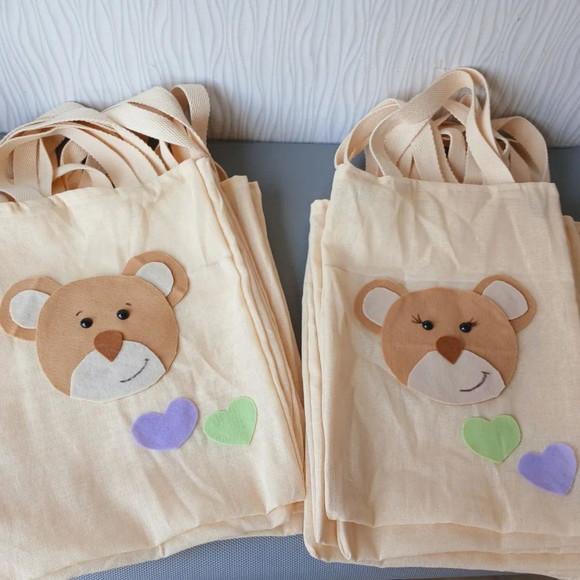 Kit com 15 Sacolas Ursinhos