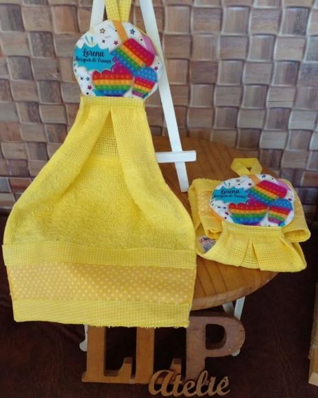 Kit com 2 Toalha Bate Mão