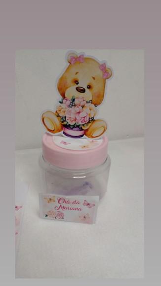 Kit com 20 Aplique 3d e Adesivo - Pote Papinha