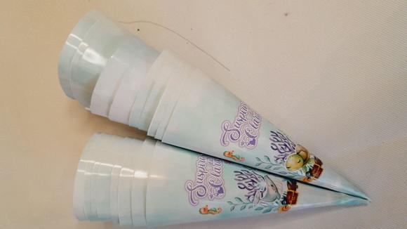 Kit com 20 Cone Porta Suspiros/ Pipoca