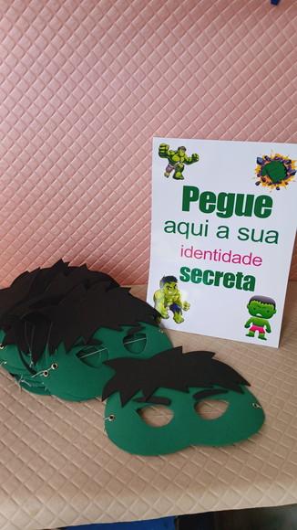 Kit com 20 Máscaras em Eva - Hulk