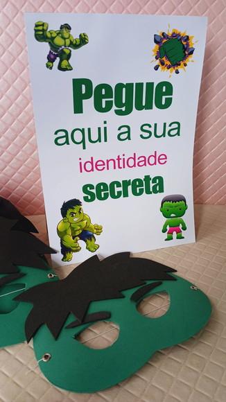 Kit com 20 Máscaras em Eva - Hulk