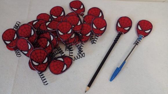 Kit com 20 Ponteira Homem Aranha em Feltro