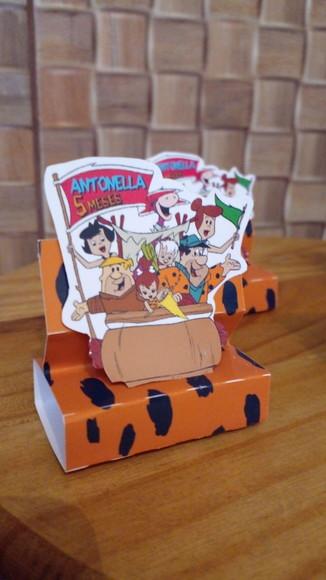 Kit com 20 Porta Bis Duplo 3d - Flintstone