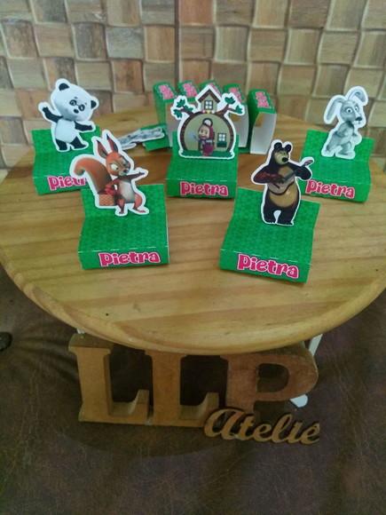 Kit com 20 Porta Bis Duplo 3d - Marsha e o Urso