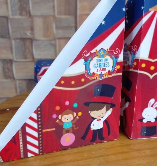 Kit com 20 Porta Guardanapo - Circo Tradicional 01