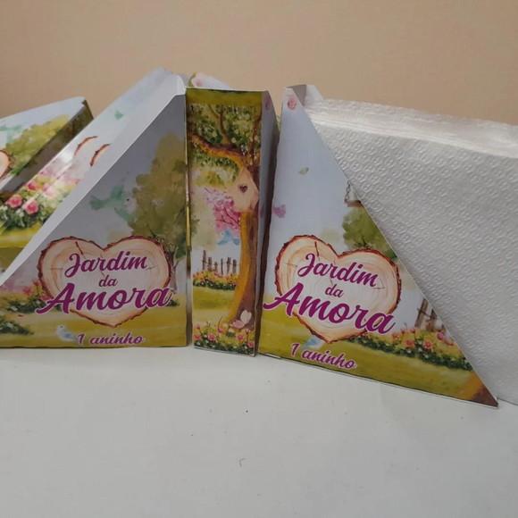 Kit com 20 Porta Guardanapo - Jardim Encantado 1