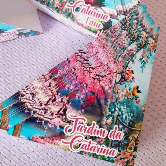 Kit com 20 Porta Guardanapo - Jardim Encantado 2