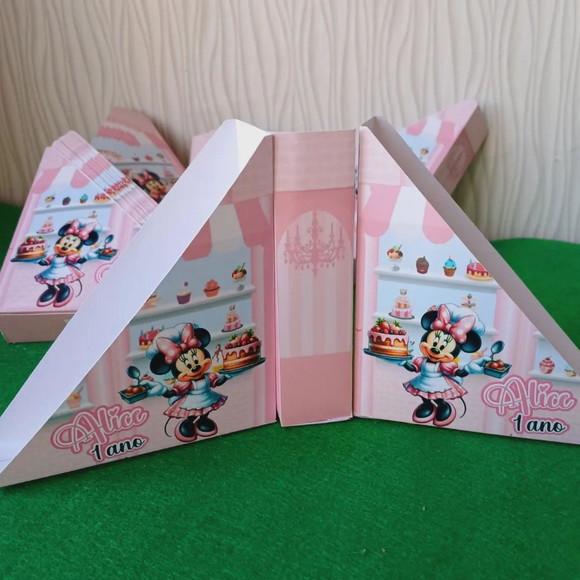 Kit com 20 Porta Guardanapo Minnie Confeiteira