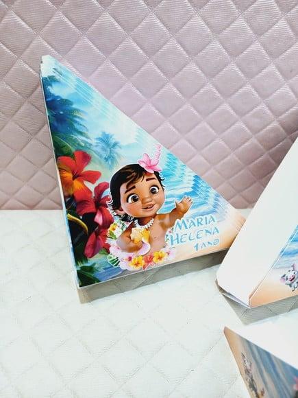Kit com 20 Porta Guardanapos - Moana