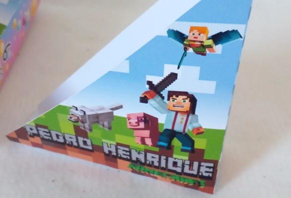 Kit com 20 Porta Guardanapos- Minecraft