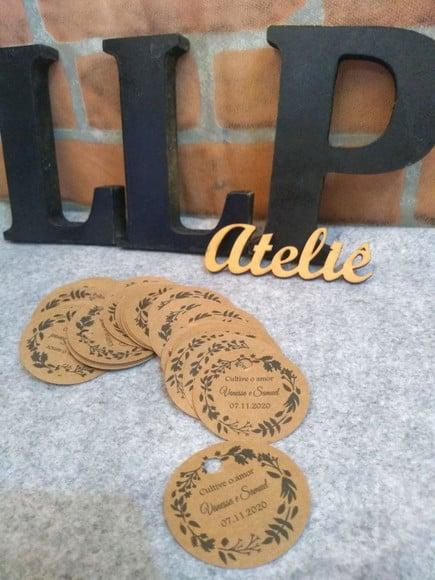Kit com 200 Tag em Papel Kraft