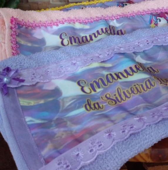 Kit com 3 Toalha de Mão Sublimada