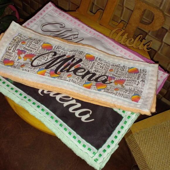 Kit com 3 Toalha de Mão Sublimada