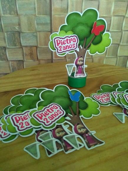 Kit com 30 Aplique Tubete 3d