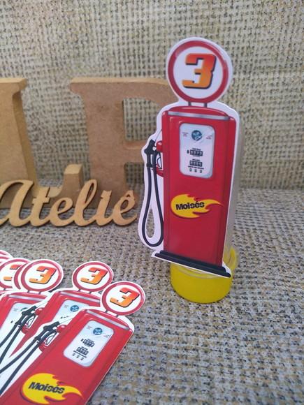 Kit com 30 Aplique Tubete Bomba de Gasolina