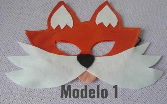 Kit com 30 Máscaras Animais em Feltro