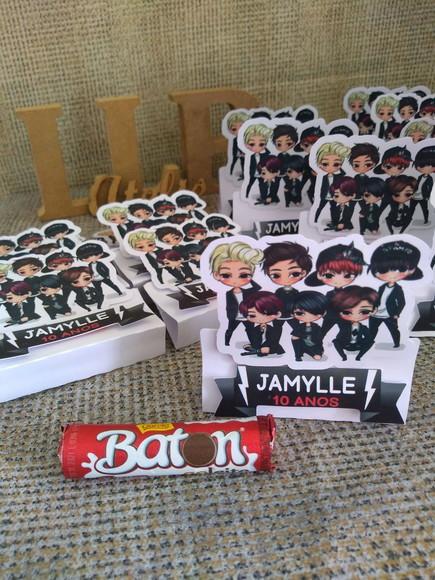 Kit com 30 Porta Batom de Chocolate