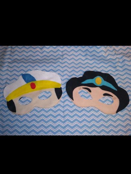 Kit com 34 Jasmine e Aladdin Máscara em Feltro