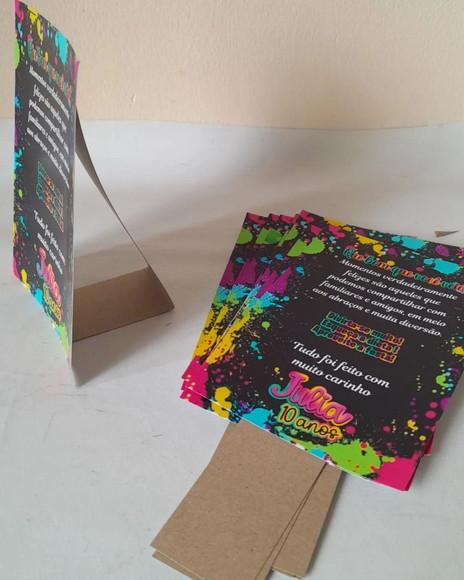 Kit com 40 Display Mesa - Placa de Agradecimento Neon