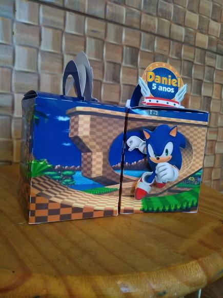 Kit com 5 Caixa Box - Sonic