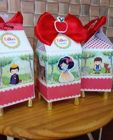 Kit com 5 Caixa Milk Luxo