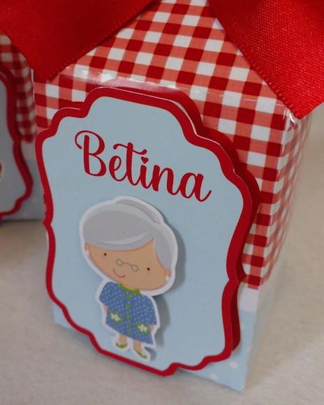Kit com 5 Caixa Milk Scrap Luxo - Chapeuzinho Vermelho