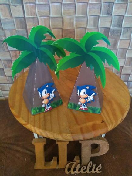 Kit com 5 Caixa Pirâmide- Sonic