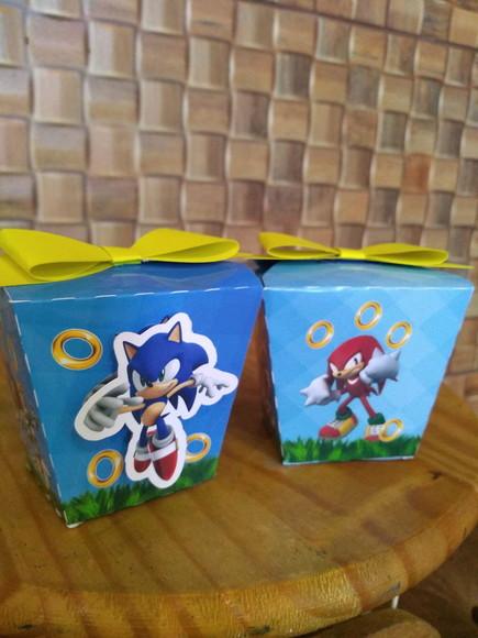 Kit com 5 Caixa Sushi - Sonic